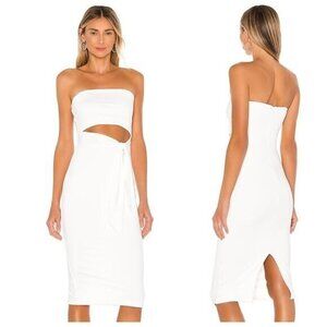 Superdown Sheyla Tube Midi Dress - White